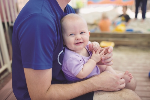 baby on lap